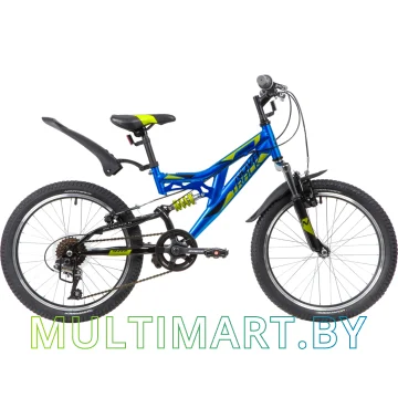 Детский велосипед Novatrack Shark 20SS6V.SHARK.BL20 (синий/черный, 2020)